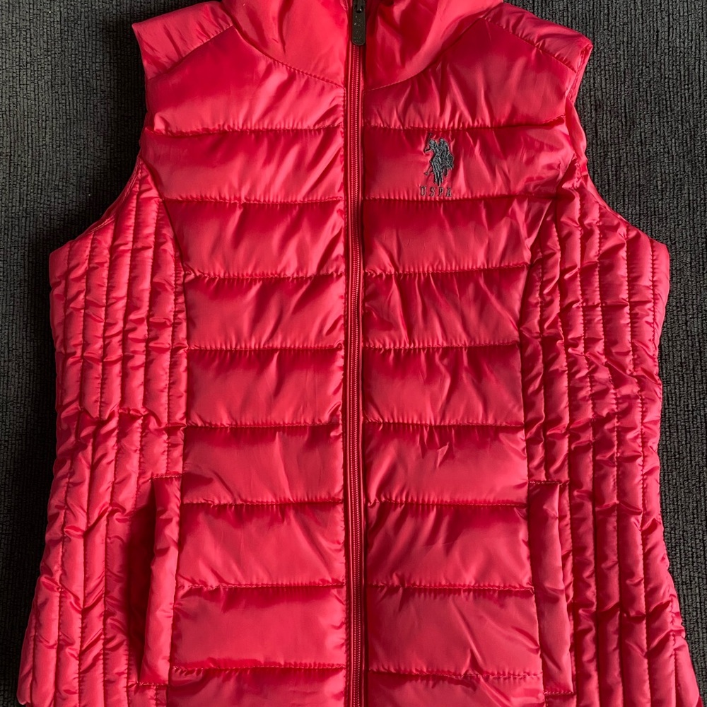 Pink vest for fall and winter - never been worn
